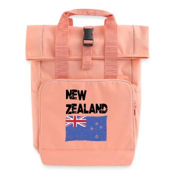 Neuseeländische Neuseeländische Neuseeländische Neuseeländische Flagge - Rolltop Rucksack mit zwei Griffen - Chintzrosa - Vorne