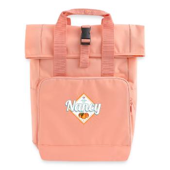 Nancy Stadt Grand Est Frankreich Souvenir - Rolltop Rucksack mit zwei Griffen - Chintzrosa - Vorne