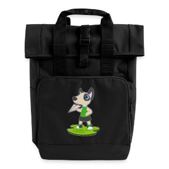Avion en papier chien - Sac à dos Roll Top à deux anses - noir - Devant