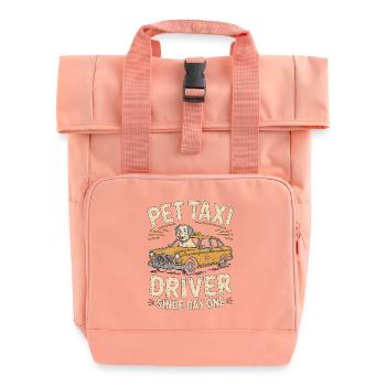 Professionnel mobile des soins pour animaux vétérinaires et chauffeurs de taxi - Sac à dos Roll Top à deux anses - rose liberty - Devant