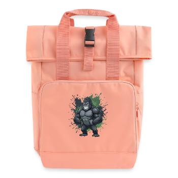 Kraftgorilla Spritzer-Style - Rolltop Rucksack mit zwei Griffen - Chintzrosa - Vorne