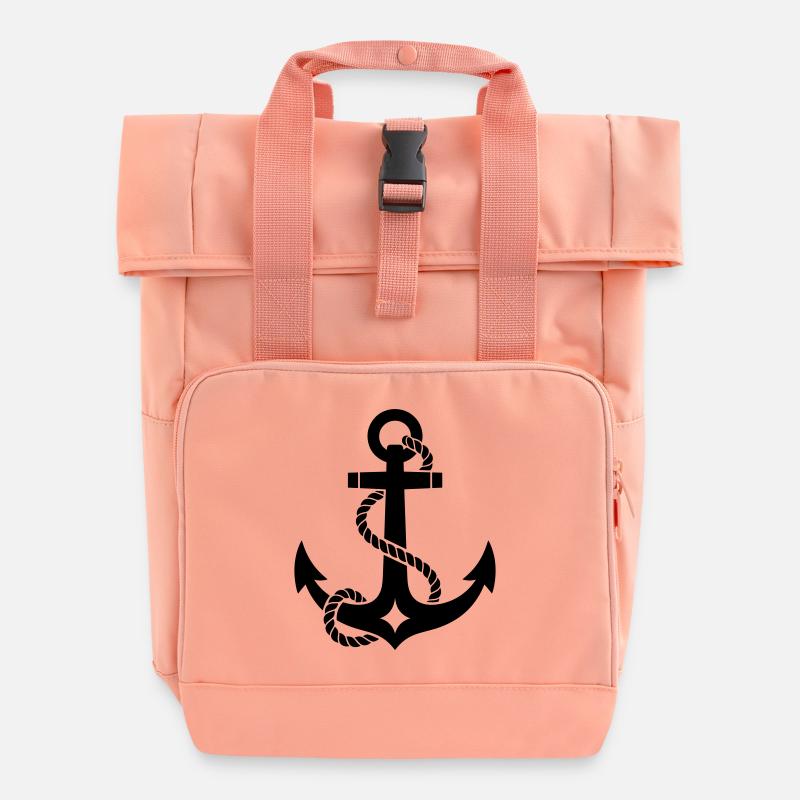 Anker - Rolltop Rucksack mit zwei Griffen - Chintzrosa