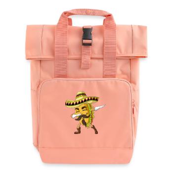 Dabbing Taco Mexican Shirt - Sac à dos Roll Top à deux anses - rose liberty - Devant
