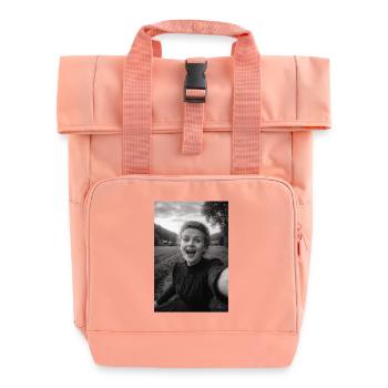 Marie Curie Selfie - Rolltop Rucksack mit zwei Griffen - Chintzrosa - Vorne