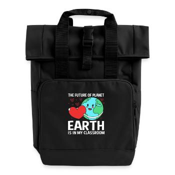 Archäologie Geologie - Rolltop Rucksack mit zwei Griffen - Schwarz - Vorne