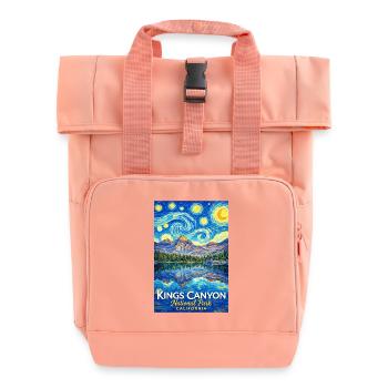 Kings Canyon National Park, California - Roll Top Backpack with Two Handles - chintz rose - Front