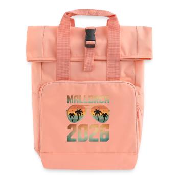 Mallorca 2026 - Rolltop Rucksack mit zwei Griffen - Chintzrosa - Vorne