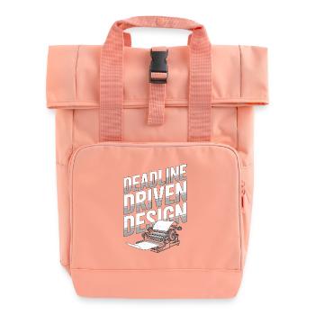 Graphiste graphiste Designer d’Impression Motivé par les délais - Sac à dos Roll Top à deux anses - rose liberty - Devant