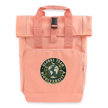 Écologie des écologues - Sac à dos Roll Top à deux anses - rose liberty - Devant