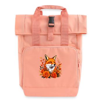 Le renard dans la ruée d’automne - Sac à dos Roll Top à deux anses - rose liberty - Devant