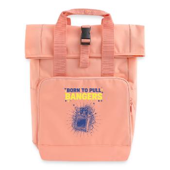 Born To Pull Bangers Trading Card Booster Pack - Roll Top Backpack with Two Handles - chintz rose - Front
