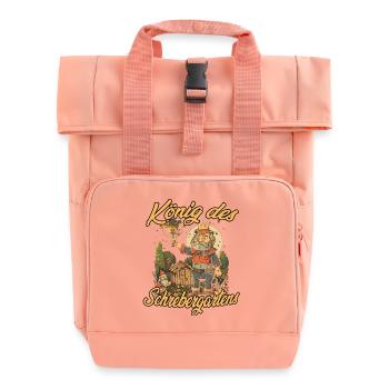 Schrebergarten Gemüsebeet Gartenarbeit Garten - Rolltop Rucksack mit zwei Griffen - Chintzrosa - Vorne