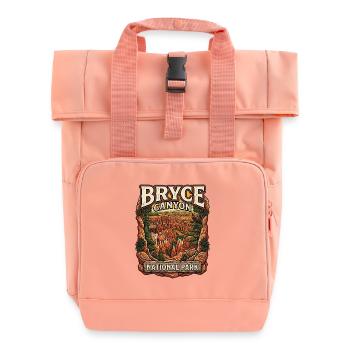 Bryce Canyon Nationalpark Vintage Landschaft - Rolltop Rucksack mit zwei Griffen - Chintzrosa - Vorne