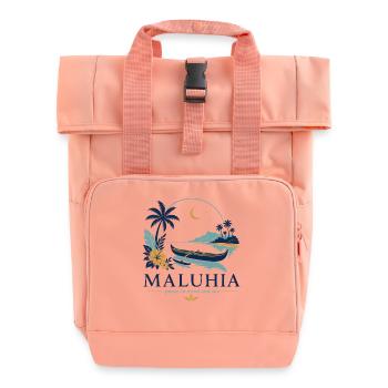 Paix océanique de Maluhia - Sac à dos Roll Top à deux anses - rose liberty - Devant