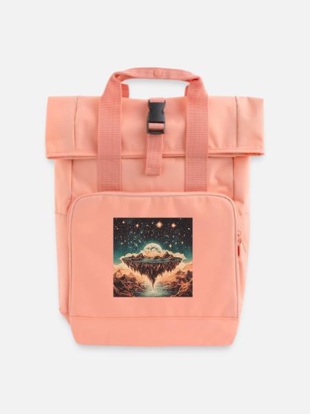 floating island - Rolltop Rucksack mit zwei Griffen - Chintzrosa