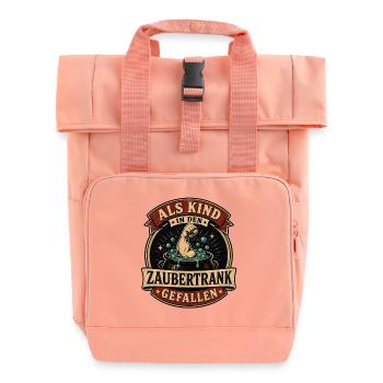 Als Kind in den Zaubertrank gefallen - Rolltop Rucksack mit zwei Griffen - Chintzrosa - Vorne