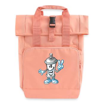 Bombe de peinture cartoon - Sac à dos Roll Top à deux anses - rose liberty - Devant