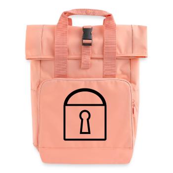 Schloss - Rolltop Rucksack mit zwei Griffen - Chintzrosa - Vorne