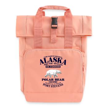 Alaska - Polar Bear - Rolltop Rucksack mit zwei Griffen - Chintzrosa - Vorne