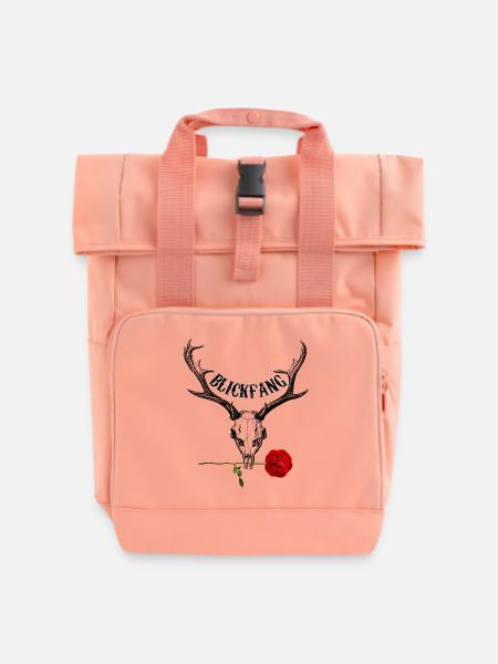 BLICKFANG Wild Rose hell - Rolltop Rucksack mit zwei Griffen - Chintzrosa
