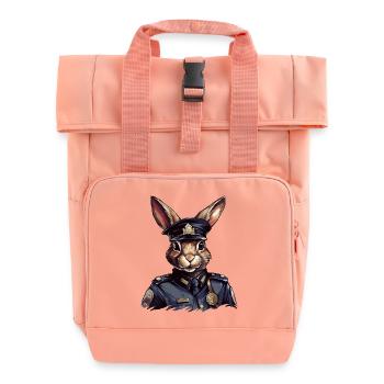 Police des lapins - Sac à dos Roll Top à deux anses - rose liberty - Devant