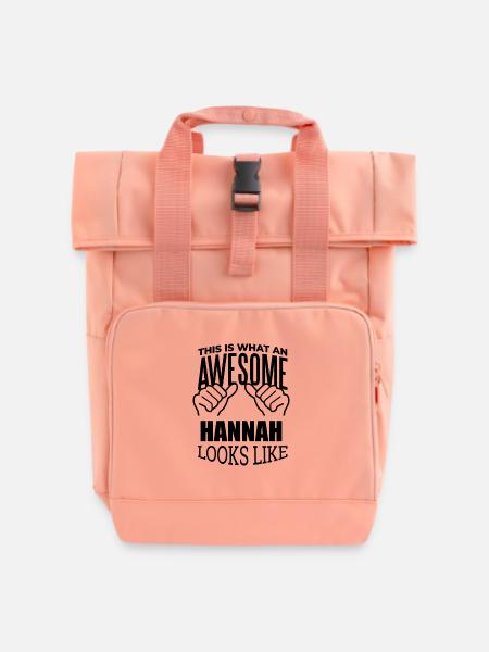 Hannah Hannah Hannah - Rolltop Rucksack mit zwei Griffen - Chintzrosa