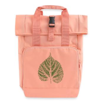 Feuille de tilleul / Feuille de tilleul - Sac à dos Roll Top à deux anses - rose liberty - Devant