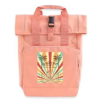 Retroooboarding - Rolltop Rucksack mit zwei Griffen - Chintzrosa - Vorne