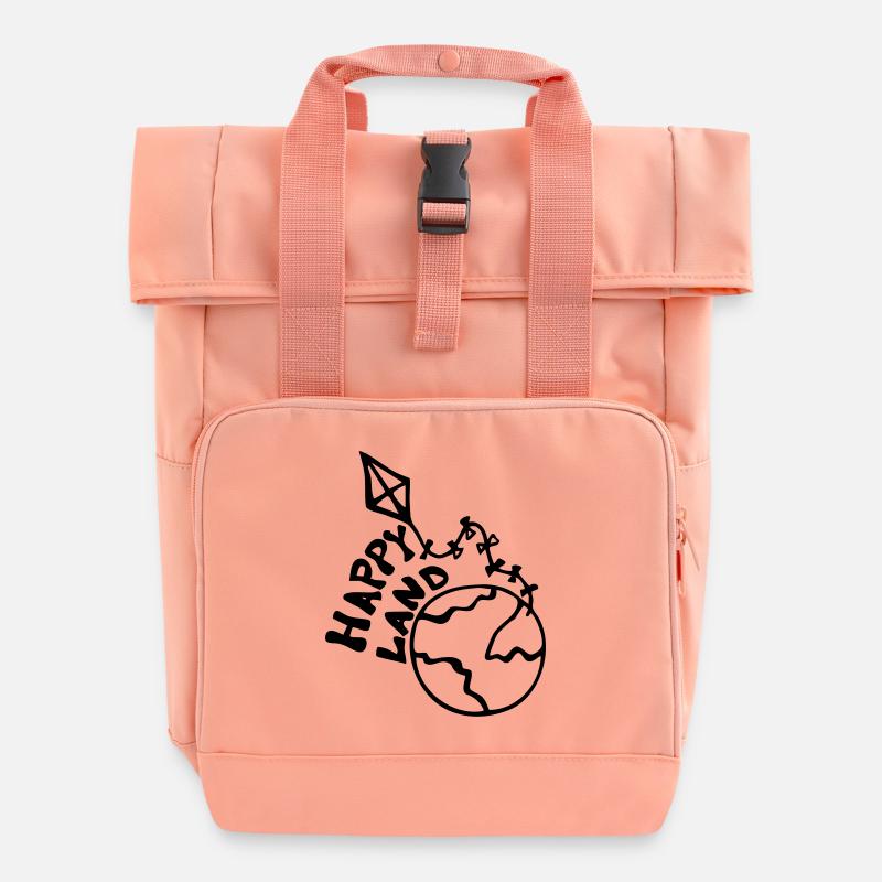 Happyland www.cahcc.site - Rolltop Rucksack mit zwei Griffen - Chintzrosa