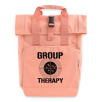 group therapy - Roll Top Backpack with Two Handles - chintz rose - Front