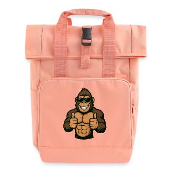 Gorille Pouces Vers le Haut Rétro - Sac à dos Roll Top à deux anses - rose liberty - Devant