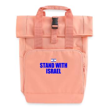 Stand with israel - Sac à dos Roll Top à deux anses - rose liberty - Devant