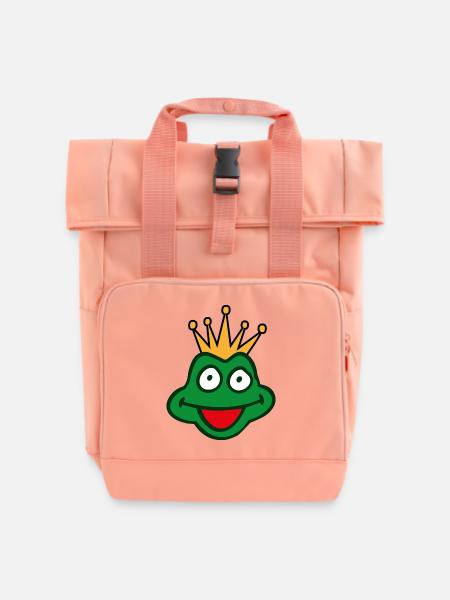 Froschkönig - Rolltop Rucksack mit zwei Griffen - Chintzrosa