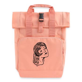 Lost look - Roll Top Backpack with Two Handles - chintz rose - Front