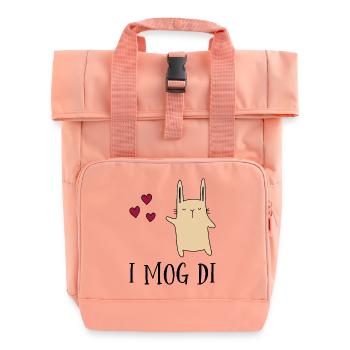 I mog di - Rolltop Rucksack mit zwei Griffen - Chintzrosa - Vorne