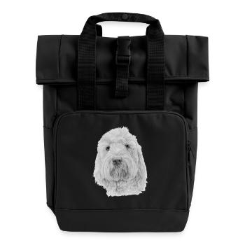 Bichon Havanaise - Sac à dos Roll Top à deux anses - noir - Devant