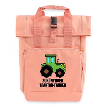 Traktor Nutzfahrzeug Landwirtschaft Statement Feld - Rolltop Rucksack mit zwei Griffen - Chintzrosa - Vorne