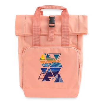 Nature - Sac à dos Roll Top à deux anses - rose liberty - Devant