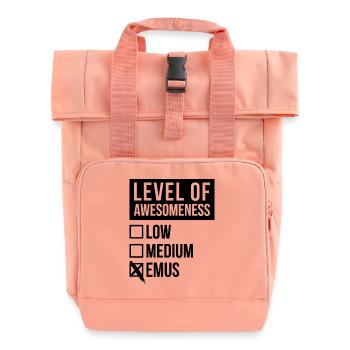 Emu - Roll Top Backpack with Two Handles - chintz rose - Front