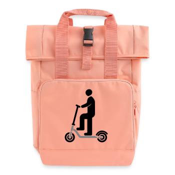 Trottinette électrique - Sac à dos Roll Top à deux anses - rose liberty - Devant