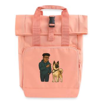 Matt & Holly - Rolltop Rucksack mit zwei Griffen - Chintzrosa - Vorne