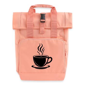 Kaffeetasse - Rolltop Rucksack mit zwei Griffen - Chintzrosa - Vorne