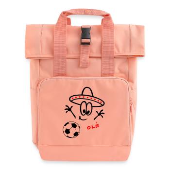 Sombrero Fußball  - Rolltop Rucksack mit zwei Griffen - Chintzrosa - Vorne