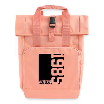 LIMITED EDITION 1985 41. GEBURTSTAG - Rolltop Rucksack mit zwei Griffen - Chintzrosa - Vorne