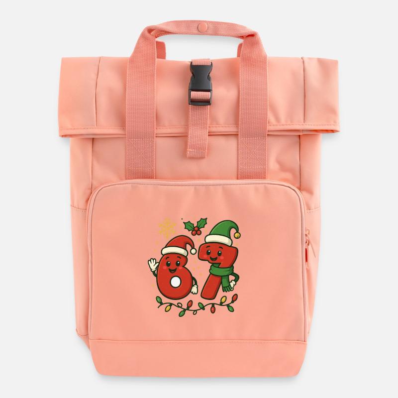 Joyeux Brainrot - Sac à dos Roll Top à deux anses - rose liberty