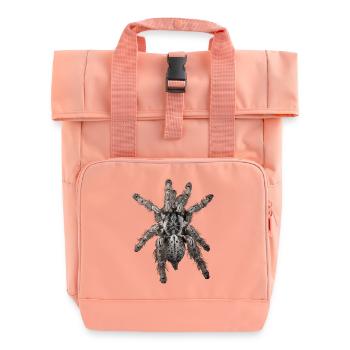 H maculata - Roll Top Backpack with Two Handles - chintz rose - Front