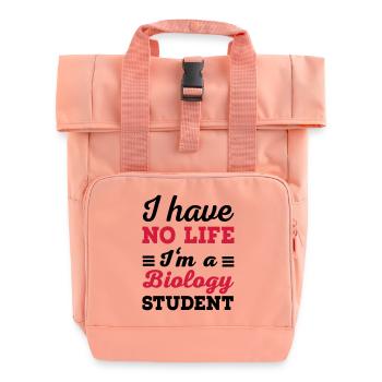 Étudiant en biologie - Sac à dos Roll Top à deux anses - rose liberty - Devant