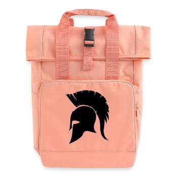 sparta_helm - Roll Top Backpack with Two Handles - chintz rose - Front