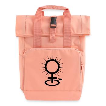 Symbole de la dominatrice et de la maîtresse - Sac à dos Roll Top à deux anses - rose liberty - Devant