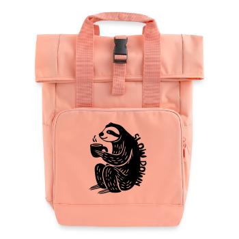 Slow Down - Rolltop Rucksack mit zwei Griffen - Chintzrosa - Vorne